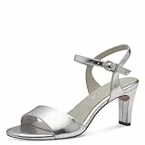 Tamaris Damen Sandalette mit Stilettoabsatz, metallic, 38 EU