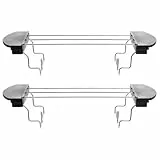 2 StüCk BröTchenaufsatz FüR Toaster Aus Edelstahl, Toast Rack Ersatz FüR KüChe, WäRmestäNder FüR Toast, Anti-VerbrüHung Design, Leicht Zu Reinigen