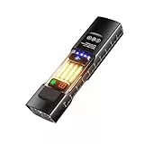 Skylla Mini LED Taschenlampe EDC Flashlight aufladbar, 680 Lumen, 16 Lichtmodi, 7 Lichtfarben inkl. RGB/UV, USB-C, magnetisch, IPX4 wasserdicht für Camping Wandern Angeln Notfälle