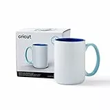 Cricut abgeschrägt Keramik Blanker Becher | Ozean | 425 ml (15oz) | 1 x Infusible Tinte Sublimation Bech | Zur Verwendung mit allen Cricut -Schneidmaschinen