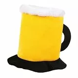 KarneLux Bierhut mit Henkel - Lustiger Partyhut als Kopfbedeckung für Malle, Karneval oder Oktoberfest - Herren Accessoire Hut für Bierkostüm