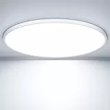 OUILA LED Deckenleuchte Flach Rund - Ø40CM Deckenlampe LED 36W 6500K 3600LM IP44 Wasserdichte Badezimmer lampe, Küchenlampe Deckenleuchte Kaltweiß für Küche Bad Schlafzimmer Flur Keller