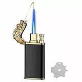 CYJBAO Feuerzeug – Sturmfeuerzeug mit Flammregulierungs (Jet/Soft) – wiederbefüllbares Butanfeuerzeug für Kerzen, Küche & Outdoor (ohne Gas)-Drachen