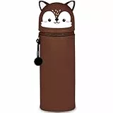 GDFJBG 2-in-1 Silikon Federmäppchen - Kawaii,Tischstifthalter Federtasche Tischstifthalter, Reißverschluss, Silikon, Stiftetasche Buntstifte Marker
