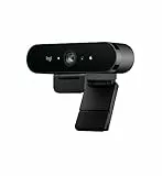 Logitech BRIO 4K Webcam, Ultra 4K HD Videoanrufe, Mikrofon mit Geräuschunterdrückung, HD Auto Lichtkorrektur, Breites Sichtfeld, funktioniert mit Microsoft Teams, Zoom, Google Voice,