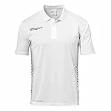 Uhlsport Herren Score Polo Shirt Poloshirt, weiß/Schwarz, S