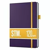 Scribbles That Matter Notizbuch B6 Dotted + Free Pen! - Your 215 Seiten Bullet Dotted Journal Auslaufsicheres, 120gsm dickes Papier für die Arbeit Hardcover notizbuch dotted (4,9 x 6,9 in), Aubergine
