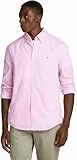 Tommy Hilfiger Herren Hemd Flex Poplin Classic Regular Fit, Mehrfarbig (Classic Pink/Optic White), XL
