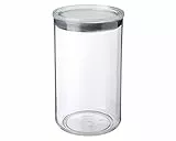 TATAY Vorratsdosen mit Deckel 2 L | Transparente Vorratsdose | Silikondichtung-Deckel | Stapelbar | BPA-freier Kunststoff | Spülmaschinengeeignet | 12,5 x 12,5 x 22 cm, Grau
