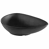 APS 85077 Melaminschale NERO Servierschale für vierlerei Speisen, 28,0 x 22,0 x 7 cm, 0,8 Liter