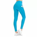 LOS OJOS Damen Shades&Colors Leggings, Türkis, XL EU