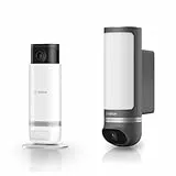 Bosch Smart Home intelligente Überwachungskameras-Set, 1x Außenkamera II anthrazit, 1x Innenkamera II, 1080p Full-HD Auflösung mit integrierter Alarmsirene, kompatibel mit Amazon Alexa