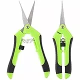 OUNONA 2 st Klein Gartenschere, Hand Gartenschere Baumschere Ergonomisches Rebenschere, Astschere Bonsai Schere Baumschere Ernteschere, Pruning Shears Garden Scissors für Bonsai Pflanzen Blumen Ernte