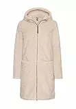 camel active Damen Teddy Mantel mit Kapuze Mandel, womenswear-36