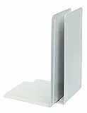 ALCO-Albert 4303-10 Buchstützen aus Metall, 1 Paar, 130 x 240 x 140 mm, weiß