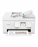 Canon PIXMA TS7750i Multifunktionsdrucker 4in1 (Tintenstrahl,Drucken, Kopieren, Scannen,Faxen, A4, 6,7 cm Touch, WLAN, 35 Blatt ADF, 2 Papierzuführungen, kompatibel mit Pixma Print Plan 'Abo') Weiß