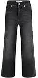 Blue Effect Mädchen Wide Leg Jeans Hose high Waist Slim fit, Größe:158, Farbe:Black