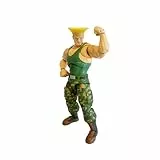 Jada Toys Street Fighter Guile Figur (15 cm) - Bewegliche Actionfigur mit alternativem Kopf & Händen, über 25 Gelenkpunkte, ab 13 Jahre - 253252032, Schwarz