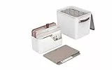 Rotho MyPaper Plus Briefablage und Dokumenten Organizer A4 | Dokumentenablage für Büro und Homeoffice | praktisches Set | mit verschiedenen Mappen aus Karton | perfekte Organisation | weiß