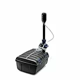 OASE 70234 Filtral UVC-Klärer 3000 - Unterwasserfilter, Teichklärer, Wasserspiel, inkl. 3 Fontänenaufsätzen für verschiedene Wasserspielvariationen für Teiche bis 3 m³, Schwarz