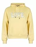 ROADSIGN australia Damen Hoodie mit Kapuze und Kordel, Frontprint, aus innen angerauhter Sweatware gelb, XL