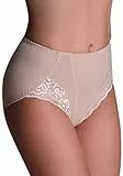 ELDAR Damen Figurenformend Miederslip mit Bauch-Weg-Effekt Stark Formend Miederpants Miederslip Ver. Farben und Größen (XXL, Beige)