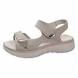 Sommerschuhe Damen Sandalen, Orthopädische Sandalen Damen Breite Füße Sommer Schuhe Plateau Sandals Women Offene Sandaletten Weite H Trekkingsandalen Damensandalen Barfußsandalen Sandals Women Grau 40