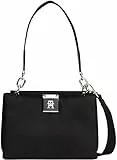 TOMMY HILFIGER Damen TH HER MED SATCHEL NYLON SV AW0AW18200 Umhängetasche, Schwarz (Black), Einheitsgröße, Schwarz (Schwarz), One Size