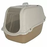 Kerbl Pet Katzentoilette Minka, Taupe/weiß, 57x39x41 cm, Katzenklo, Kunststoff, Katzen
