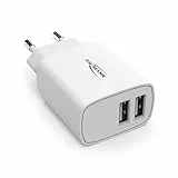 ANSMANN 2-Port Dual USB Ladegerät 2.4A - USB Charger mit Smart-IC Ladesteuerung, Netzteil besonders geeignet für iPhone, Samsung Galaxy, Huawei, Xiaomi, Tablet, GoPro, e-Book Reader, etc.