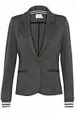 KAFFE Blazer Kinnie Damen Blazer Business Langarm Jacke Spotlich Elegant M, Black Oyster M