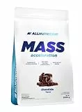 ALLNUTRITION Mass Acceleration Gainer Nahrungsergänzungsmittel - Kohlenhydrat- und Tierisches Protein Pulver für Muskelaufbau & Leistungssteigerung - Glutenfrei - 3000g - Chocolate