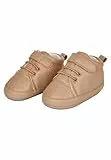 Sterntaler Baby Schuhe - Unisex Sneaker aus Kunstleder mit Rutschfester Sternensohle - Baby Schuhe mit Klettverschluss und Futter aus Frottee, beige, Größe 20