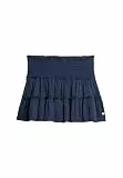 Superdry Damen Gestufter Jersey-Minirock Kräftiges Marineblau 42