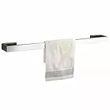 Flybath Handtuchstange Einzelschicht SUS 304 Edelstahl Stilvoller Handtuchhalter Wandmontage 60 cm, Spiegel Poliert