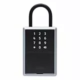 ABUS smarte Schlüsselbox KEYGARAGE One – per App mit Smartphone oder per Zahlencode bedienbar – Schlüsselkasten für 20 Schlüssel – auch ideal für Ferienwohnungen – Modell 797 mit Bügel, Schwarz