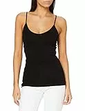 VERO MODA Damen Top VMMAXI My Soft V Singlet NOOS, Gr. 38 (Herstellergröße: M), Schwarz