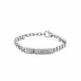 Diesel Armband Für Männer, 18 Cm - 19,5 Cm Silbernes Edelstahlarmband, DX0966040