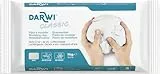 Darwi DA0801000000C - Modelliermasse Classic, Block 1kg, luftrocknend, Weiß