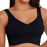 Komfort Nahtlos BHS Damen Klassische IceSilk BH Ohne Bügel Sport BH P-ush Up mit Verstellbarem Bustier Große Brüste Unterwäsche Starker Halt Trainings Schlaf BHS Gepolstert für Alltag Yoga