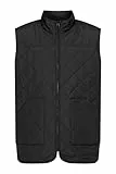 derbe Quiltby Black Herren Steppweste Schwarz Übergangsjacke L
