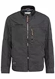 camel active Herren Leichter Blouson aus Baumwolle im Washed Look Schwarz, menswear-60