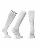 DANISH ENDURANCE Bio-Baumwolle Kompressionsstrümpfe, 14-18 mmHg, Unisex, für Damen & Herren, 1 oder 3 Paar (Weiß, 39-42)
