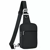 Tibroni Sling Bag Umhängetasche Brusttasche Schultertasche Herren Damen mit RFID-Blockierung, Chest Crossbody Bag, Herrentaschen Klein, Shoulder Bag Geeignet für Linke und Rechte Schultern