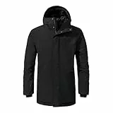 Schöffel Herren Ins Parka Style Crivat MNS, wasserdichte und atmungsaktive Winterjacke, komprimierbarer, leichter Parka mit nachhaltiger Wattierung, black, 56