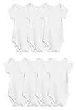 Marks & Spencer 7er‑Pack Kurzarm‑Baby‑Bodys Unisex für Mädchen und Jungen, Aus Reiner Baumwolle (Größe 62–98)