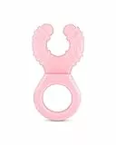 Twistshake Wasserkühlender Baby-Beißring | 100% lebensmittelechtes Silikon | Weich und langlebig | Neugeborenen-Essentials | BPA-frei | Rosa