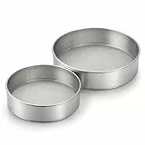 Edelstahl Pollensieb Set – Feines Sieb 20 cm + 15 cm Küchensieb im Stapelbaren Doppelpack – 150 Mesh Mehlsieb für feine Pulver wie Mehl, Puderzucker & Gewürze