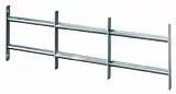 Alberts 553678 Fenstergitter Venlo | ausziehbar | galvanisch blau verzinkt | 300 x 500-650 mm