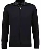 RAGMAN Herren Merino Strickjacke Schwarz-009, M
